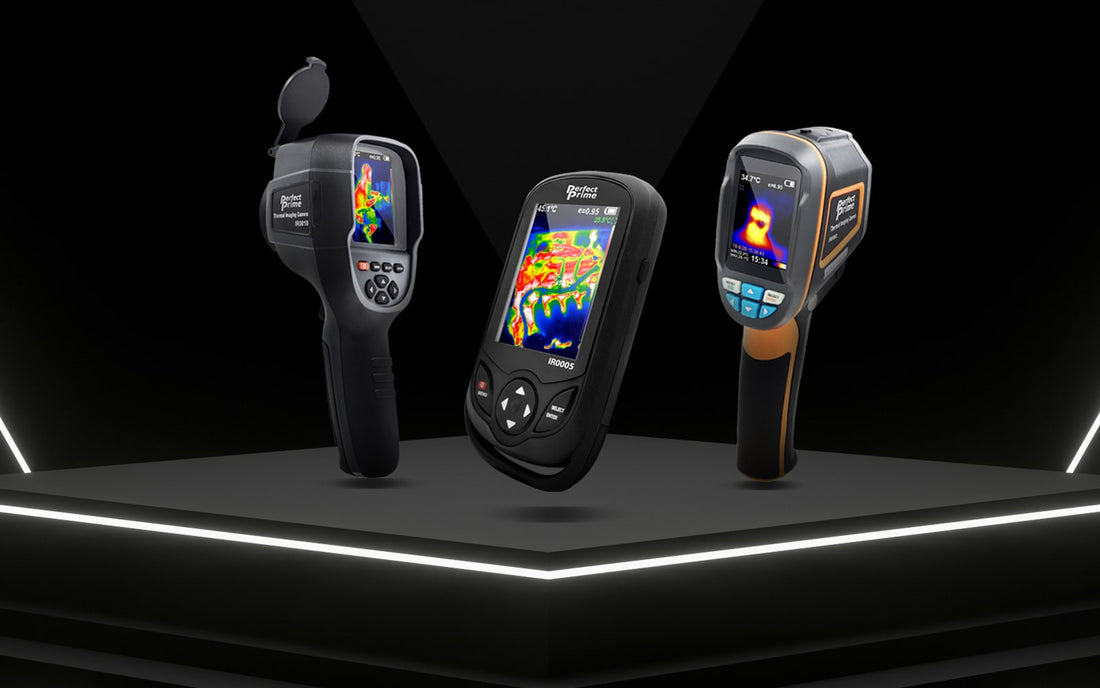 Three thermal cameras from perfectprime aligned with each other