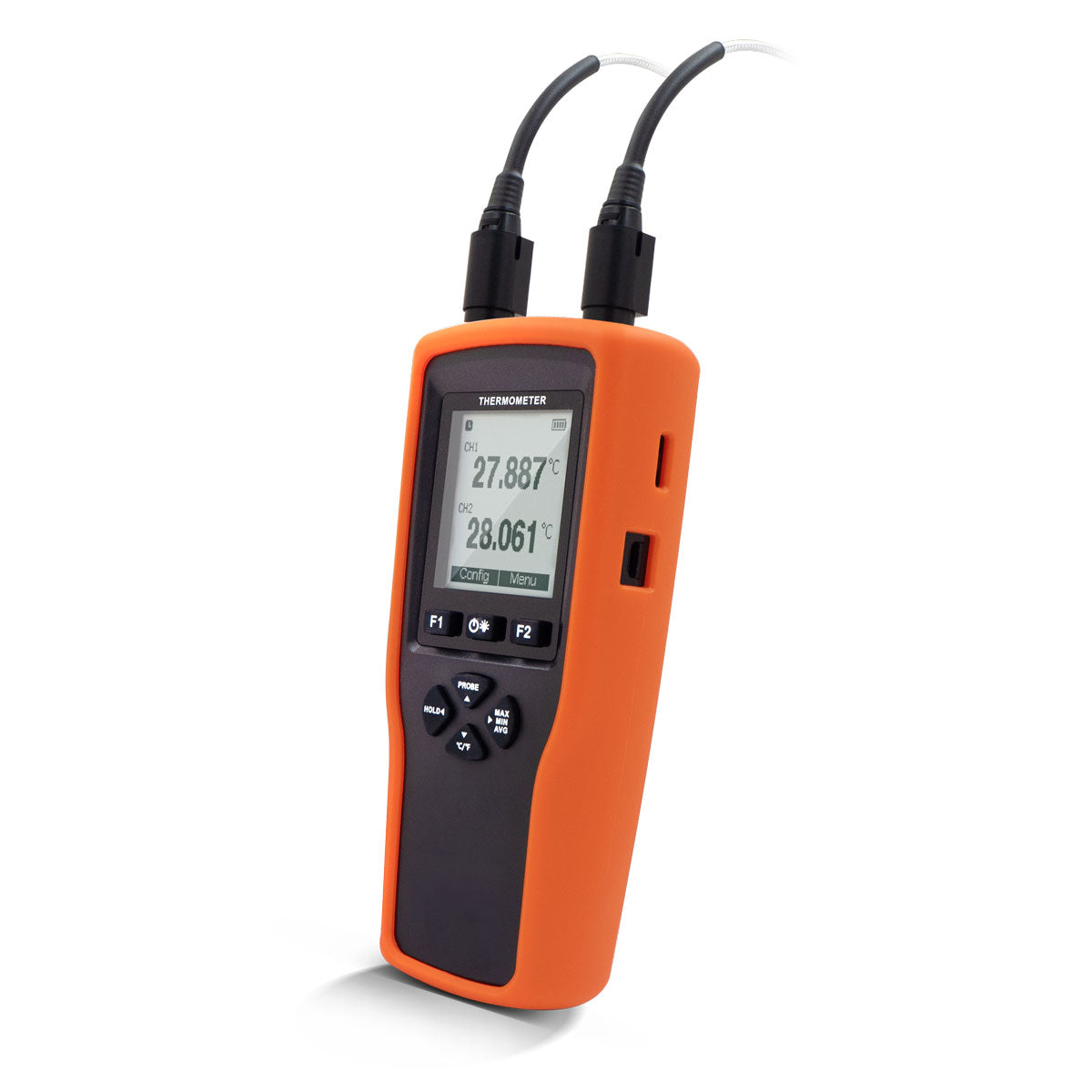 TC0372 High Precision RTD Thermometer Datalogger w/ two probes -200°C / -328°F
