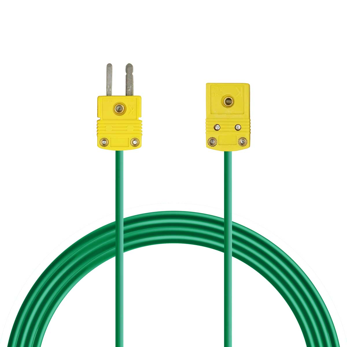 TL2301 K-Type Thermocouple Green PTFE multi-core shielded 3m Extension Cable
