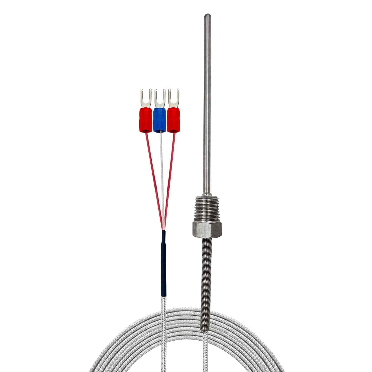 TL4400 3 Wires RTD PT100 Temperature Probe (-58 ~ 752℉) Fixed Thread