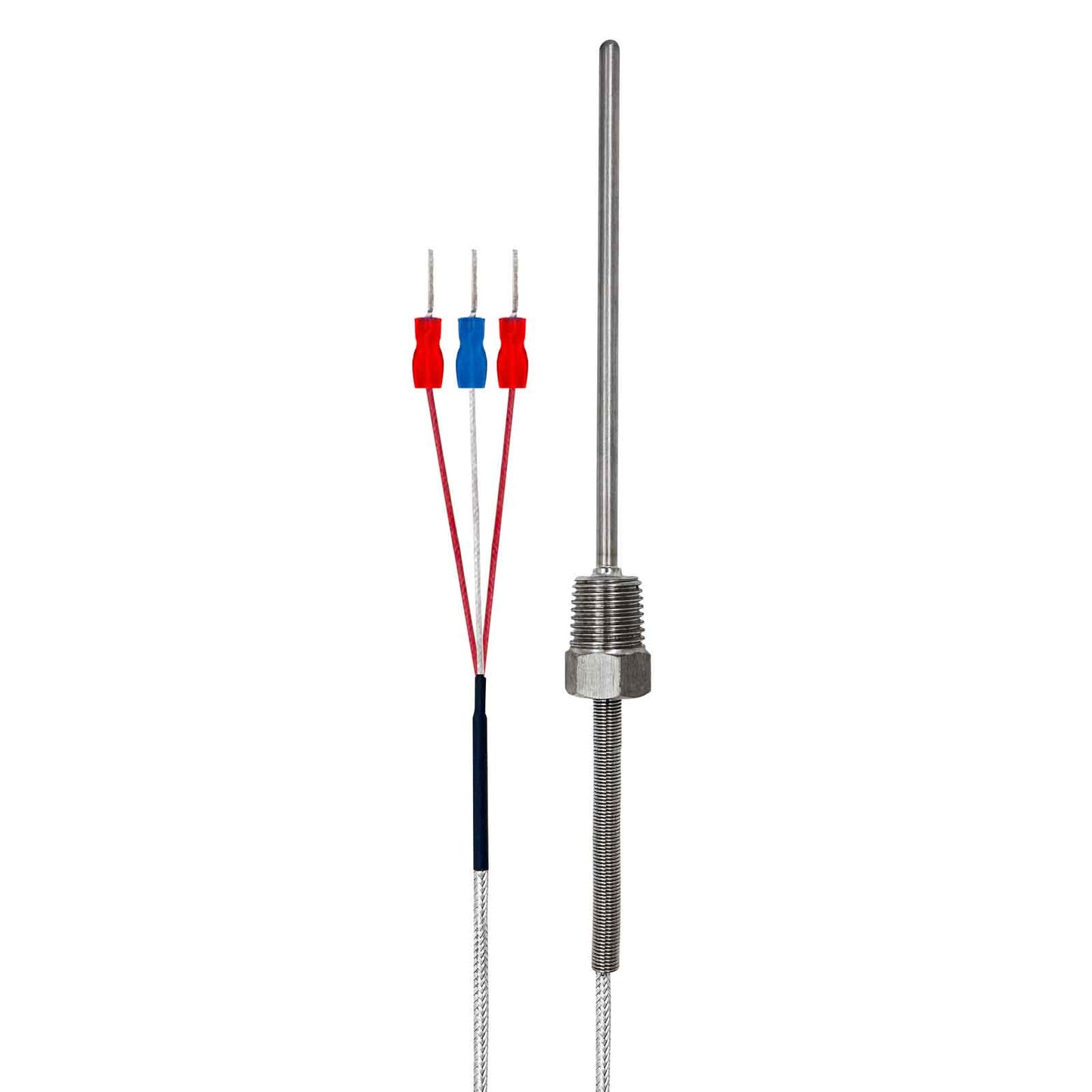 TL4400 3 Wires RTD PT100 Temperature Probe (-58 ~ 752℉) Fixed Thread