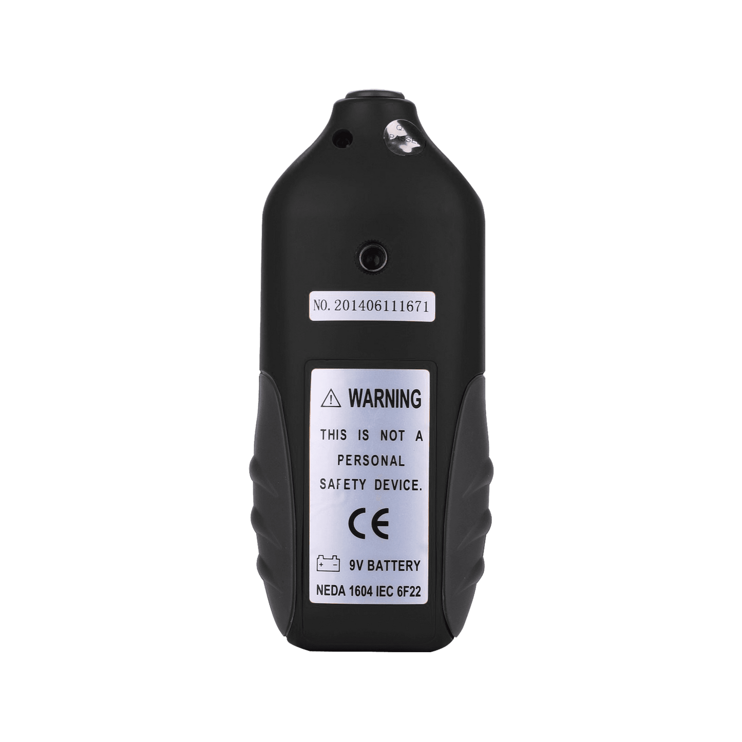 Microwave Oven Leakage Detector, Yellow Device, Back View