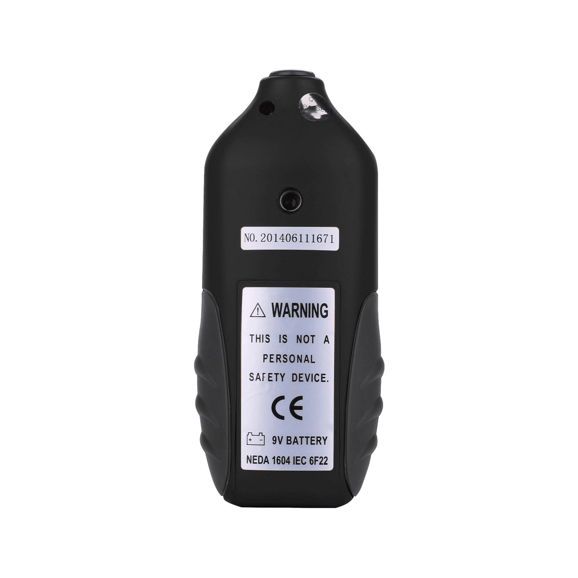 Microwave Oven Leakage Detector, Yellow Device, Back View