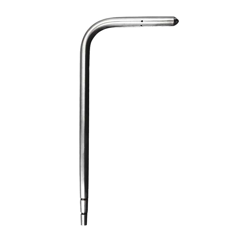 304 Stainless Steel Static Tube 130 x 60 mm, Silver Tube, Flat View
