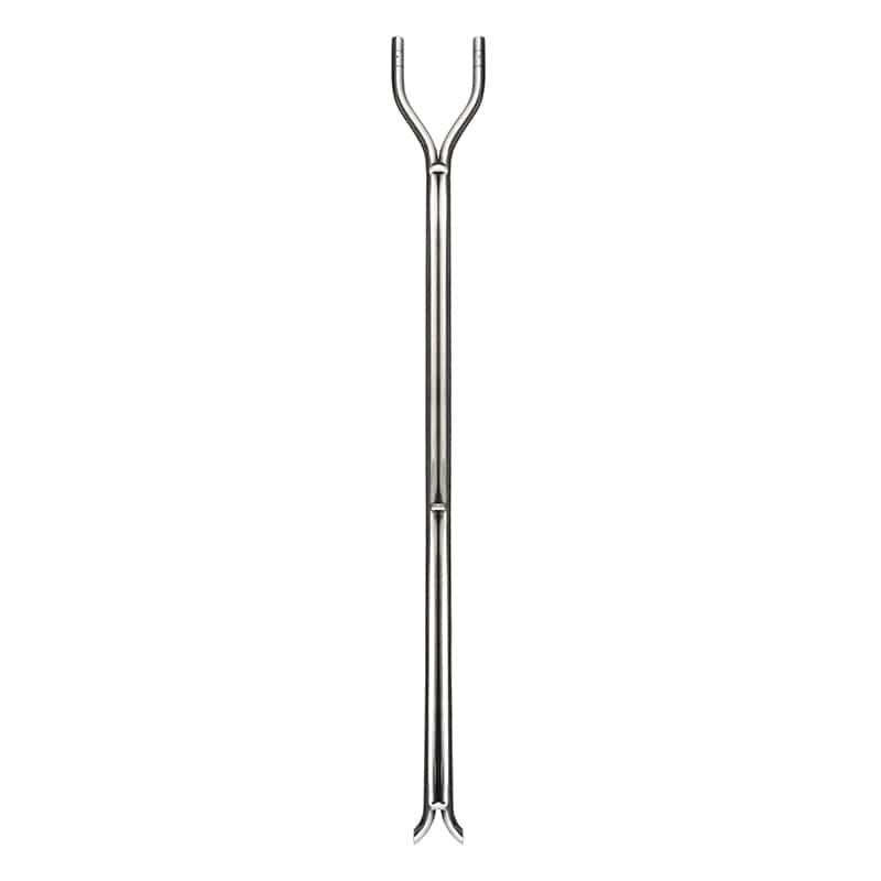 304 Stainless Steel S Type Pitot Tube for Measuring Bi Directional Air Flow 6mm x 300mm, Silver Probe, Flat View