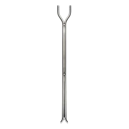 304 Stainless Steel S Type Pitot Tube for Measuring Bi Directional Air Flow 6mm x 300mm, Silver Probe, Flat View