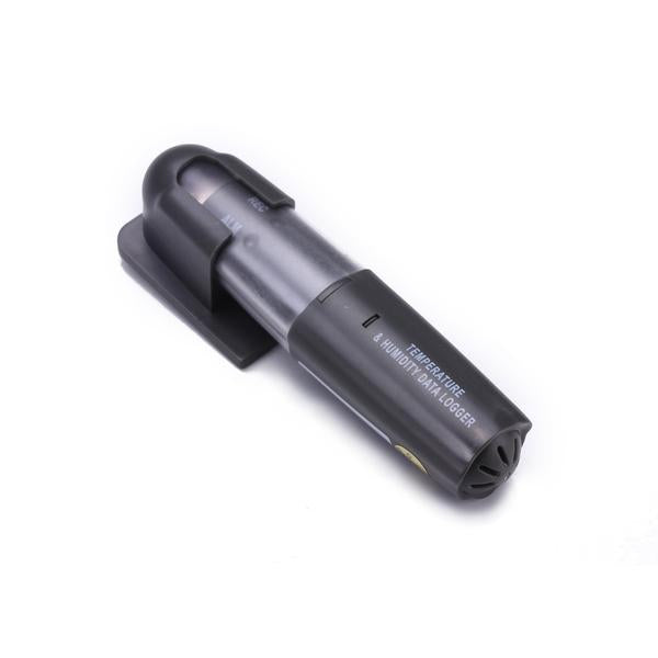 Temperature and Humidity Data Logger, Gray Device ,Flat View