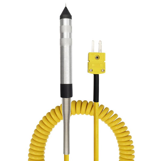 tyre pressure probe with k type connector front view