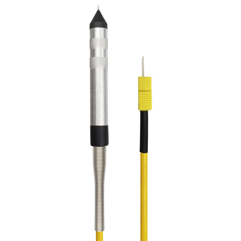 tyre pressure probe with k type connector lined side by side