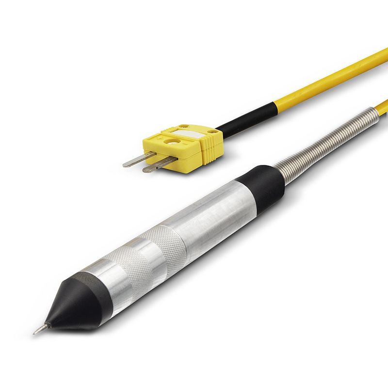 tyre pressure probe with k type connector flat view