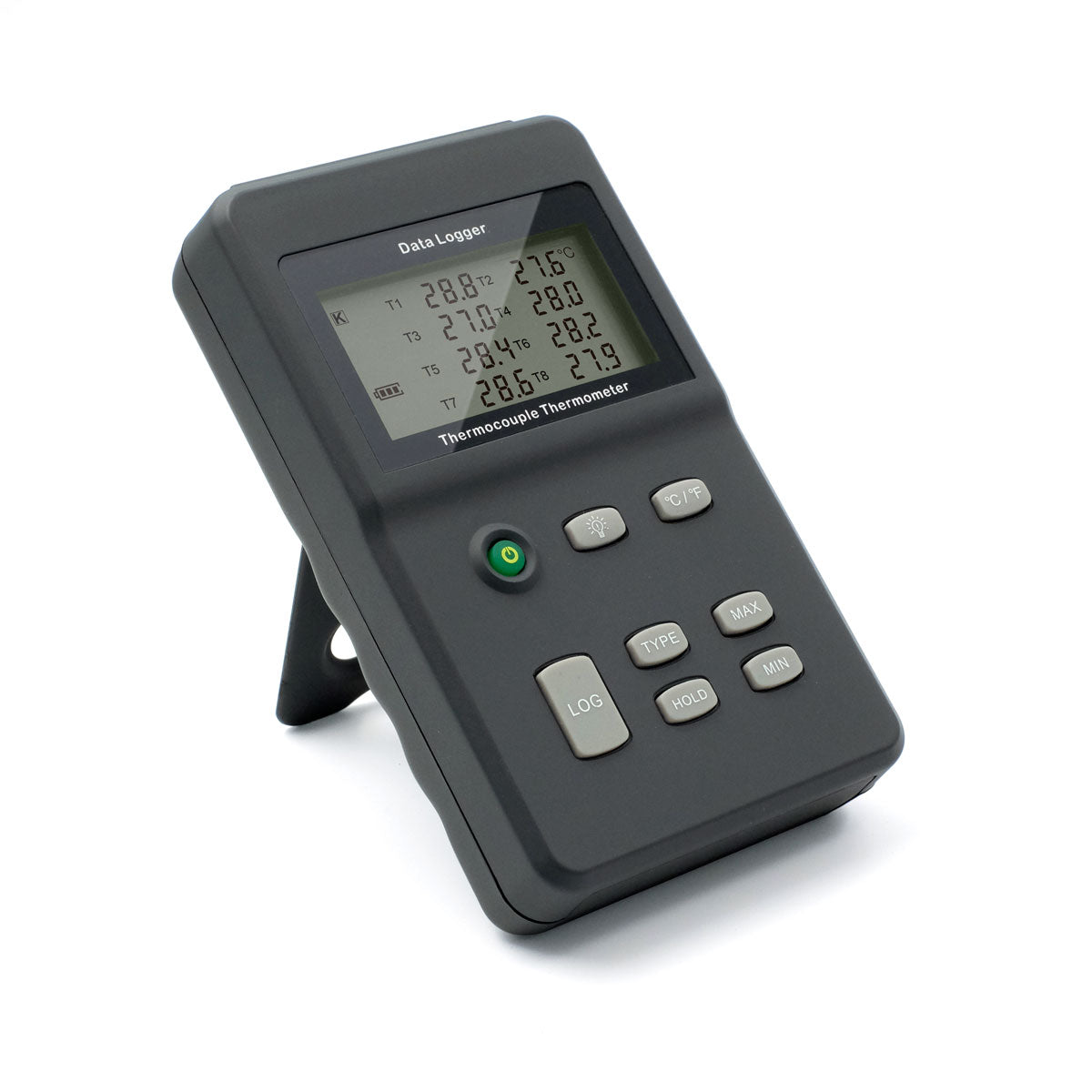 TC0580 K, J, E, T, R, S, N, B type 8 Channels Thermocouple Thermometer