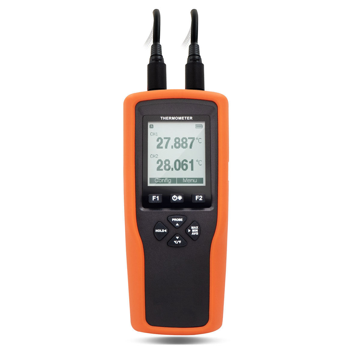 TC0372 High Precision RTD Thermometer Datalogger w/ two probes  -200°C  / -328°F