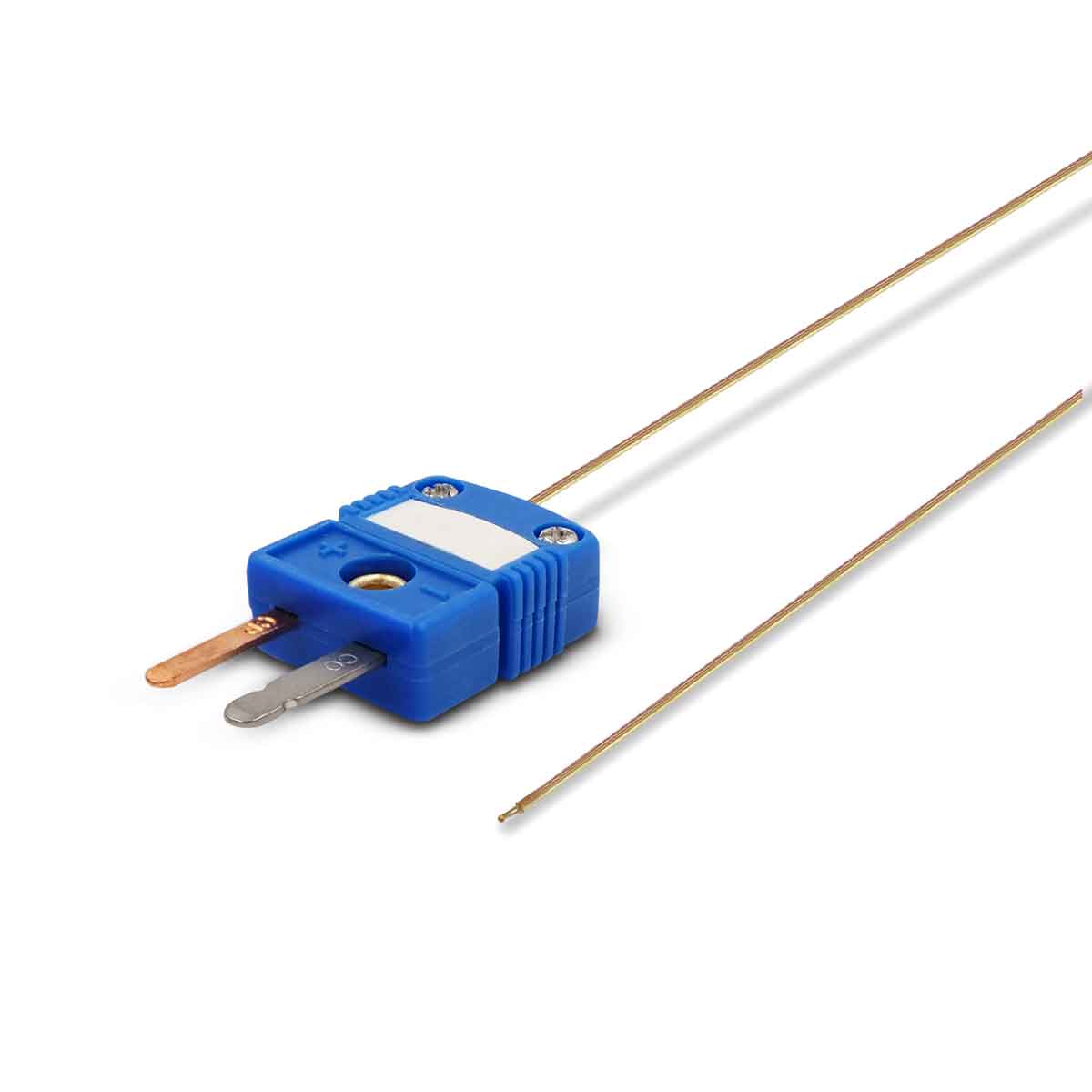 T-Type Thermocouple Probe, Male Flat Lead Connector, Brown Cable, main