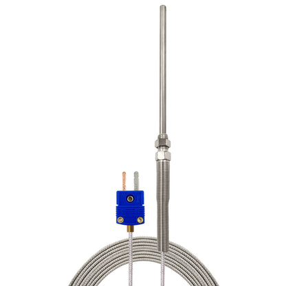 TL1870 T-Type Thermocouple Metal Head 392°F Fixed Thread