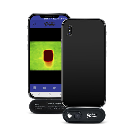 PerfectPrime Ir0102 thermal camera for android front and back
