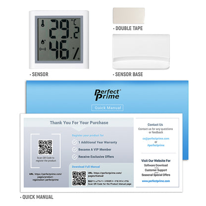 TH301 ワイヤレスデスクトップの温度と湿度のデータロガー