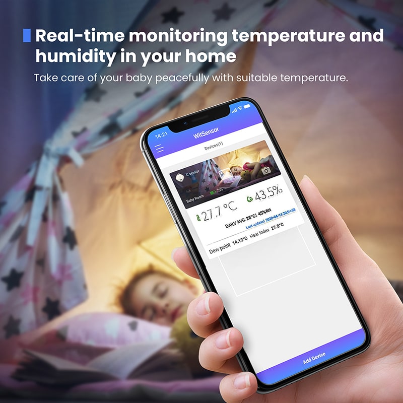 TH201 App for monitoring