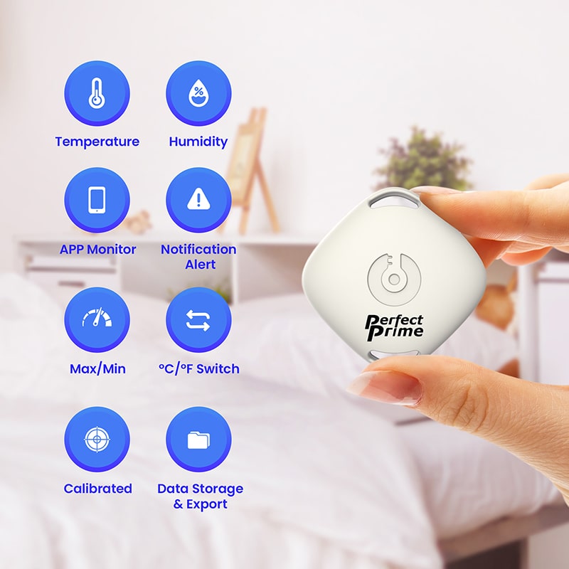 PerfectPrime TH201 Wireless Air Temperature and Humidity Smart Sensor