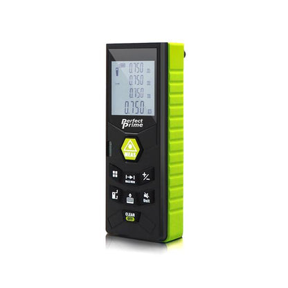 Laser Distance Digital Diastimeter With Clip Water & Dust proof, Green Device, side View
