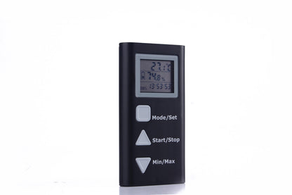TEMPERATURE HUMIDITY DATA LOGGER unit, side view