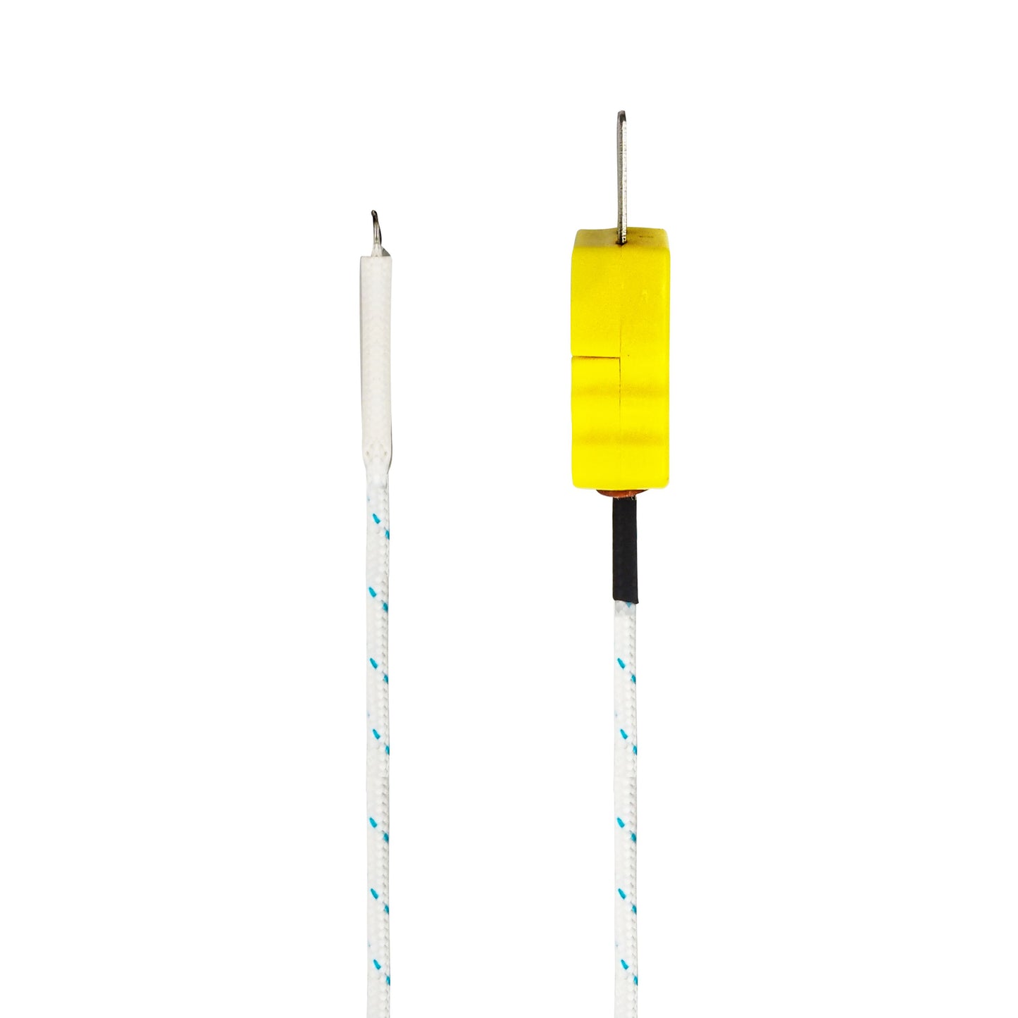 K- type probe for thermometer and thermocouple lined up
