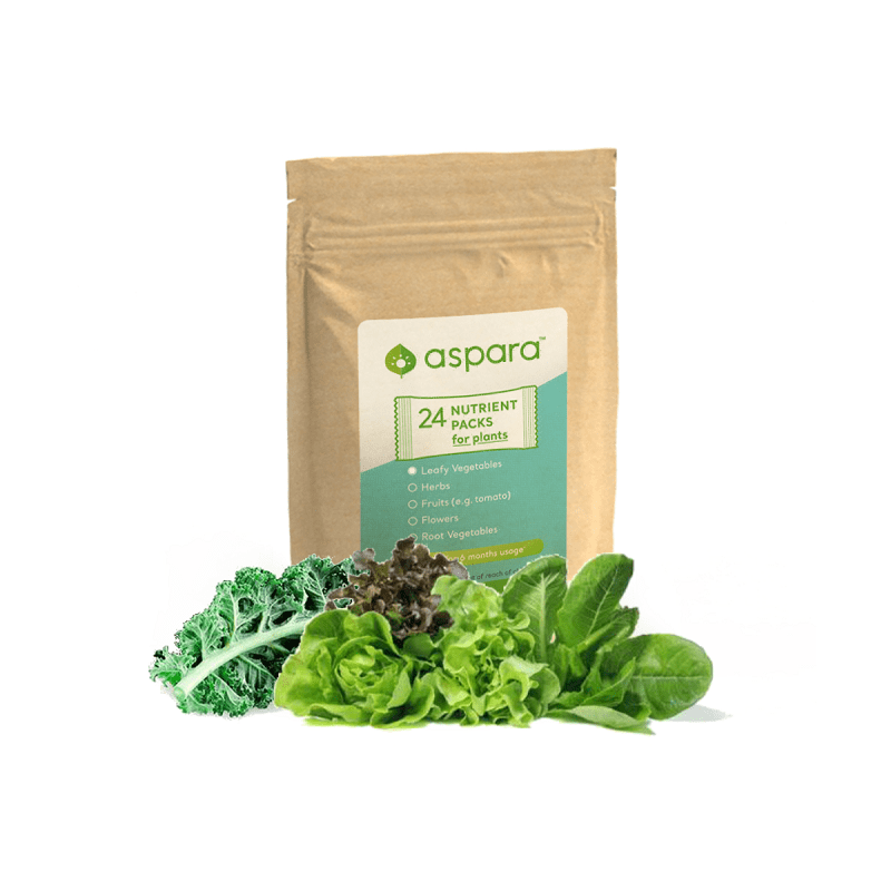 Nutrient packs for leafy vegetables